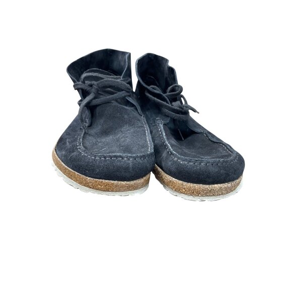 Birkenstock mens black Suede Moccasin Chukka Boots Size 46/12 SKU 9097 - Picture 10 of 12